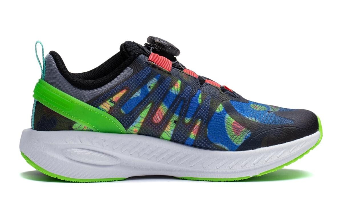 Кроссовки LINING YOUNG Kunpeng Kids Lifestyle Shoes GS Low-top Black/green — фото 2
