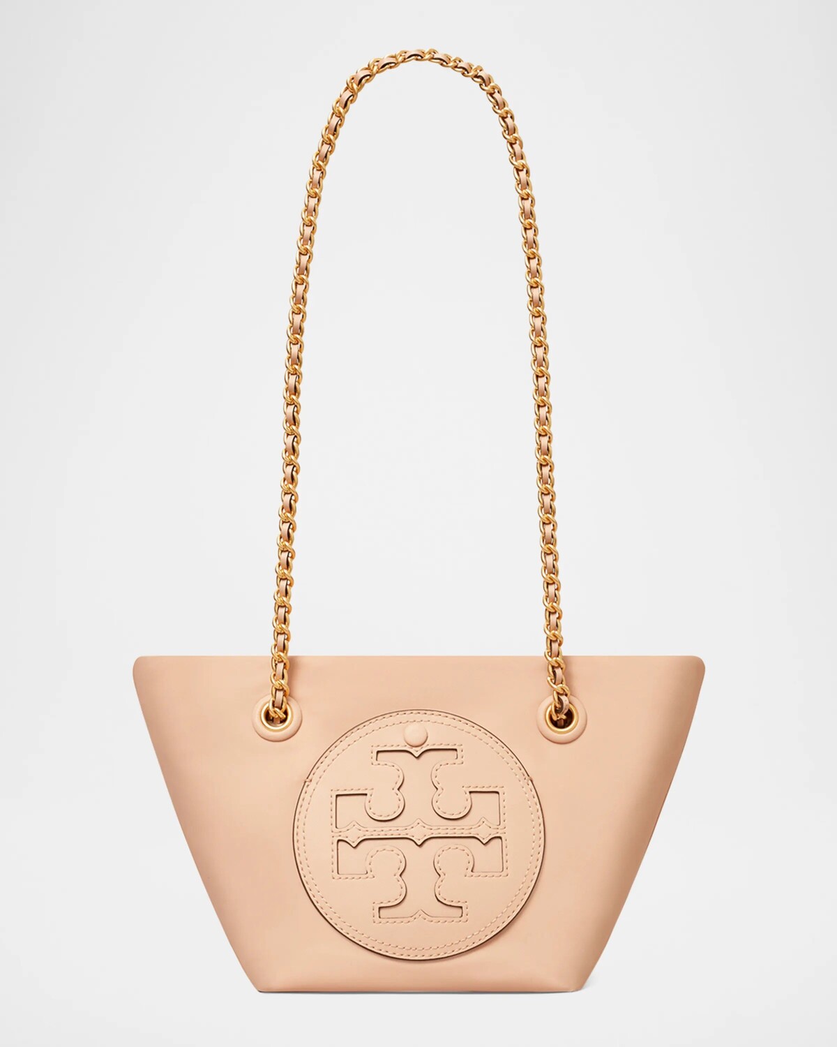 

Маленькая кожаная сумка на плечо Ella с цепочкой Tory Burch, цвет Pink Sand