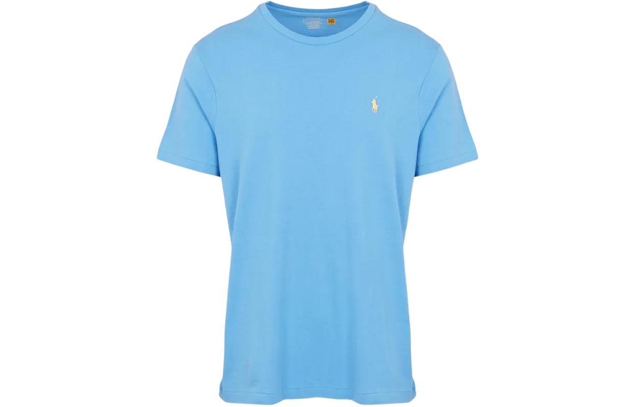 

Футболка с вышитым пони-поло Polo Ralph Lauren, синий
