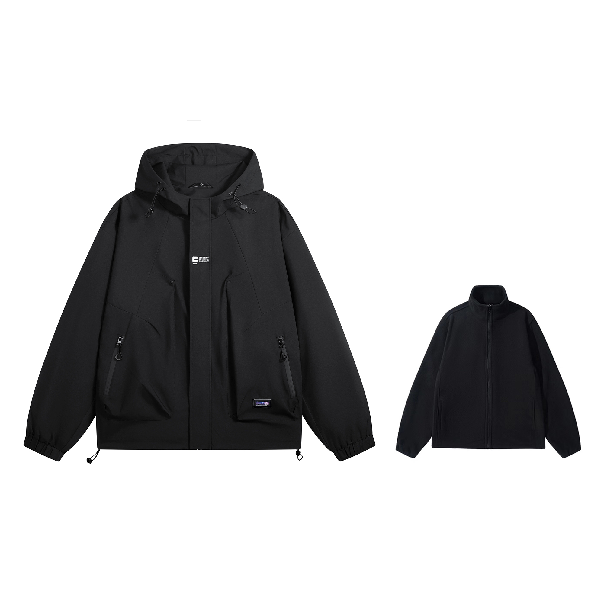 

Dnnnnx Куртка Unisex, Black (3-in-1 Thickened and Fleece-Lined Coat)