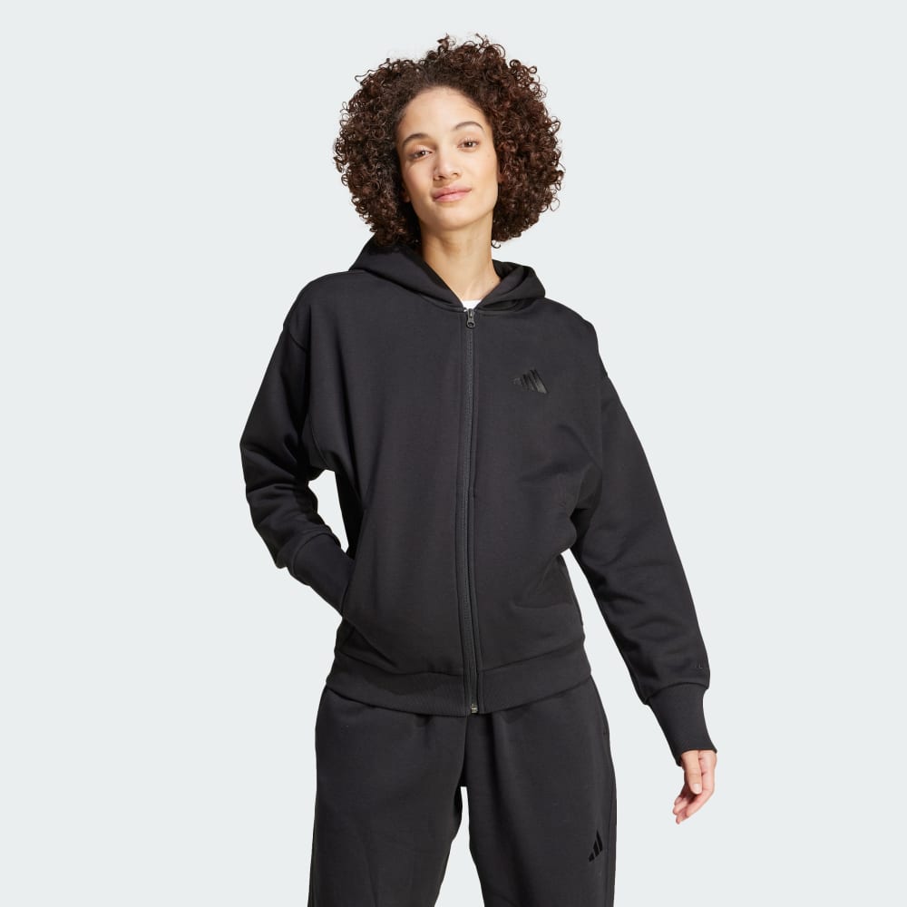 

Худи Adidas ALL SZN Fleece Full-Zip Hoodie, черный