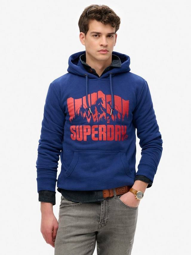 

Толстовка mountain rainbow с капюшоном Superdry, цвет Supermarine Navy