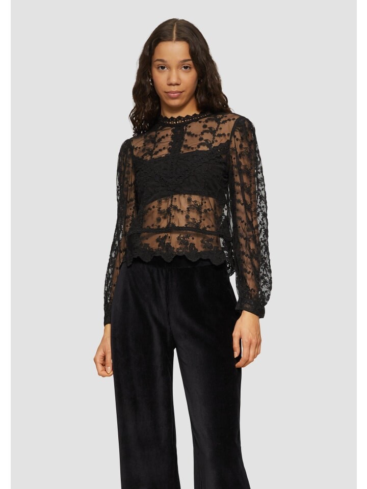 

Блуза QS Bluse langarm, черный