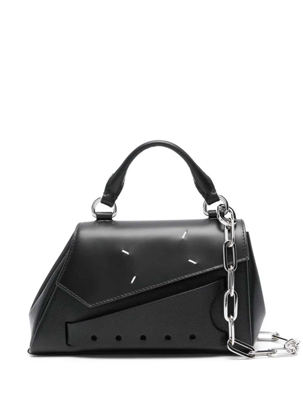 

Мини-сумка Snatched асимметричного кроя MAISON MARGIELA, черный