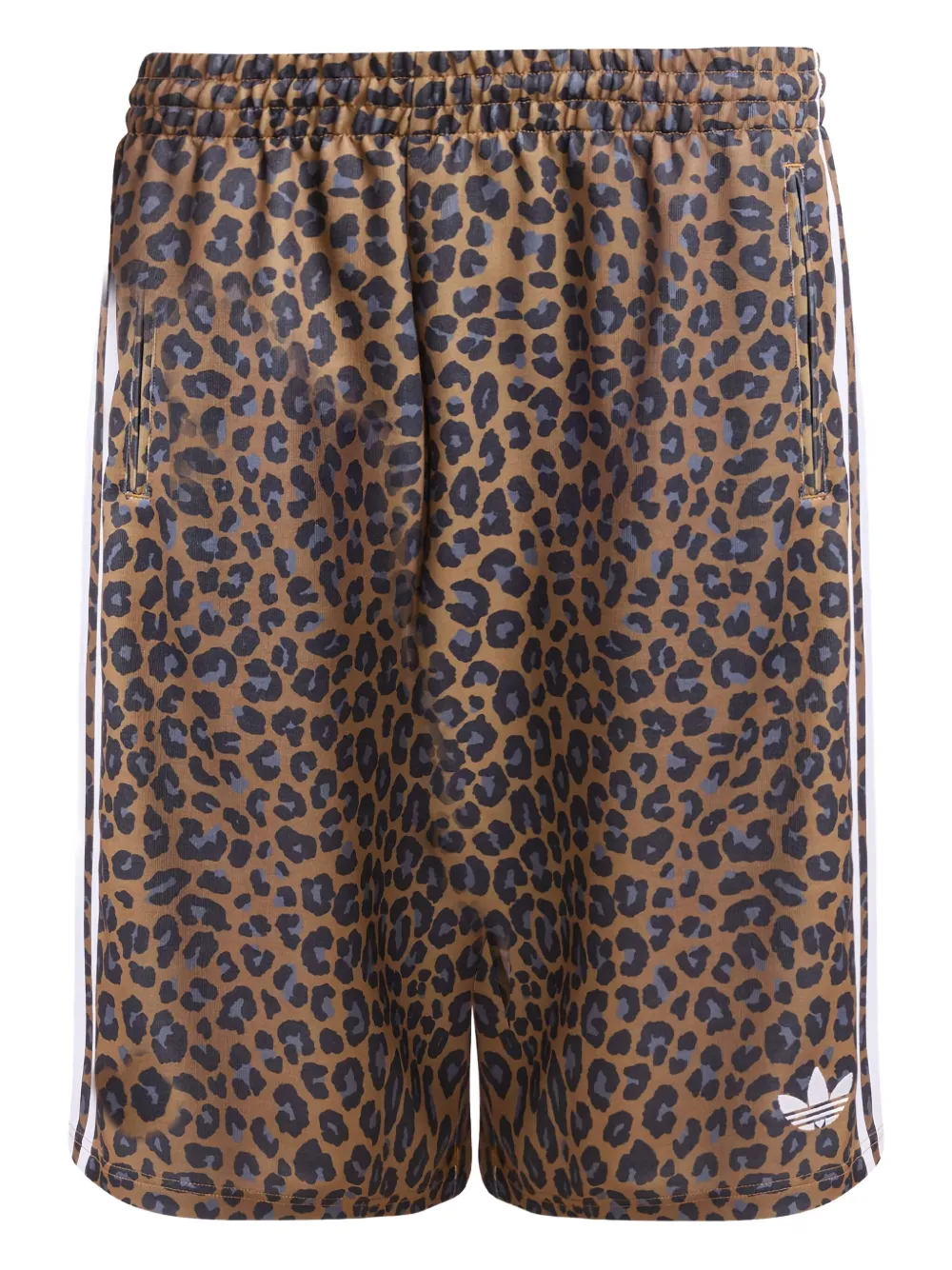 

Шорты с леопардовым принтом Adidas, коричневый