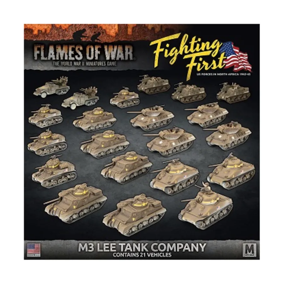 

Танковая рота М3 Ли, Flames of War - WWII - United States - Tanks (4th Edition)