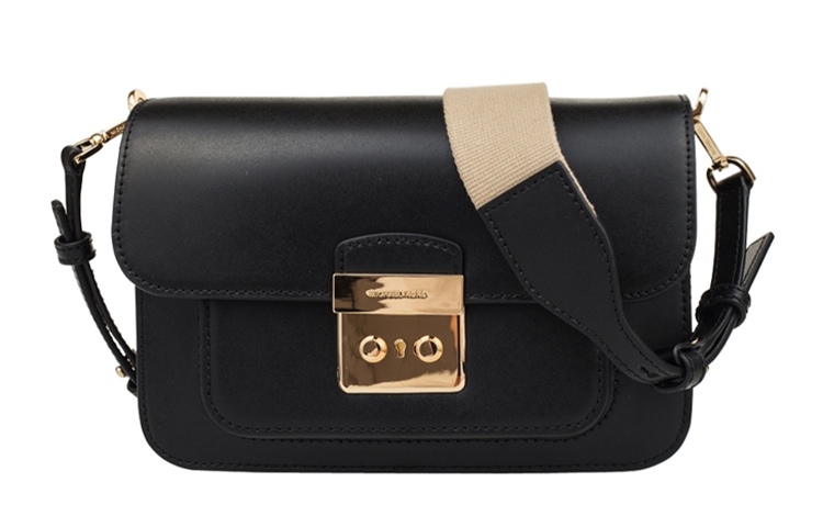 

Сумка через плечо Sloan из кожи коровы, черная MICHAEL KORS