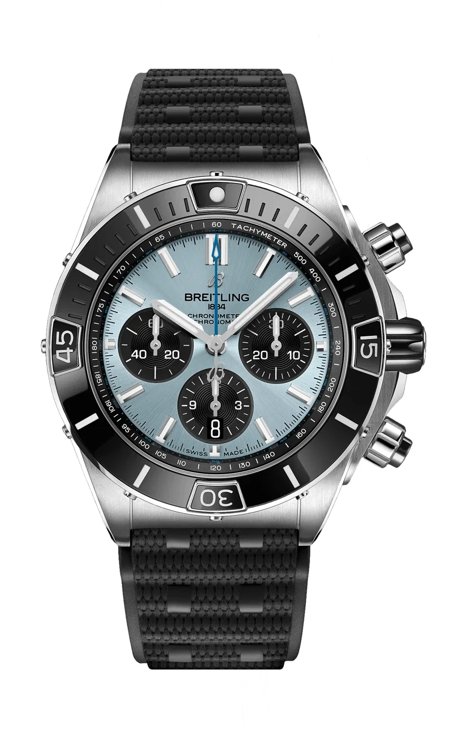 СУПЕР ХРОНОМАТ B01 ХРОНОМАТ - PB0136251C1S1 BREITLING, серебряный