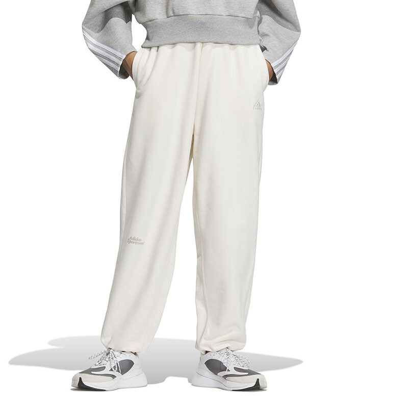 Спортивные брюки Lounge Knit женские белые Adidas — фото 2