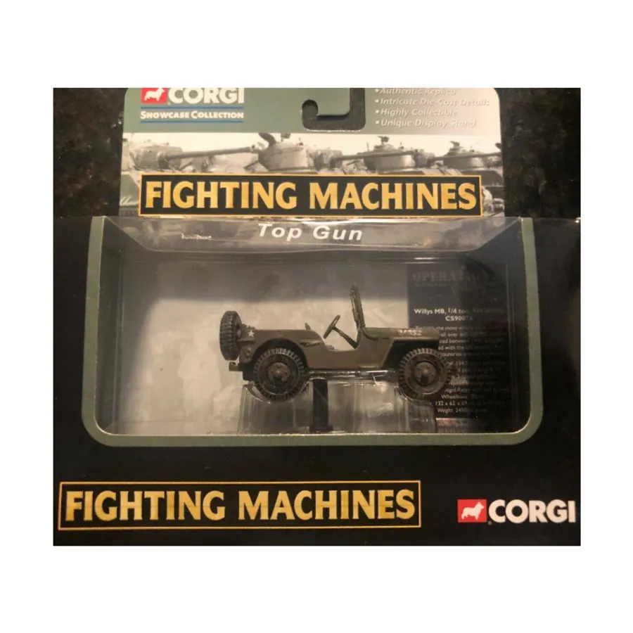 

Коммунальный джип Willys MB 1/4 тонны 4x4, Corgi Wheels - Fighting Machines (1:72)