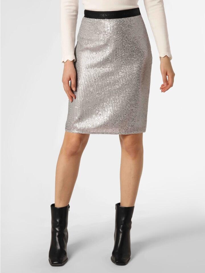 

Мини-юбка comma, серебряный