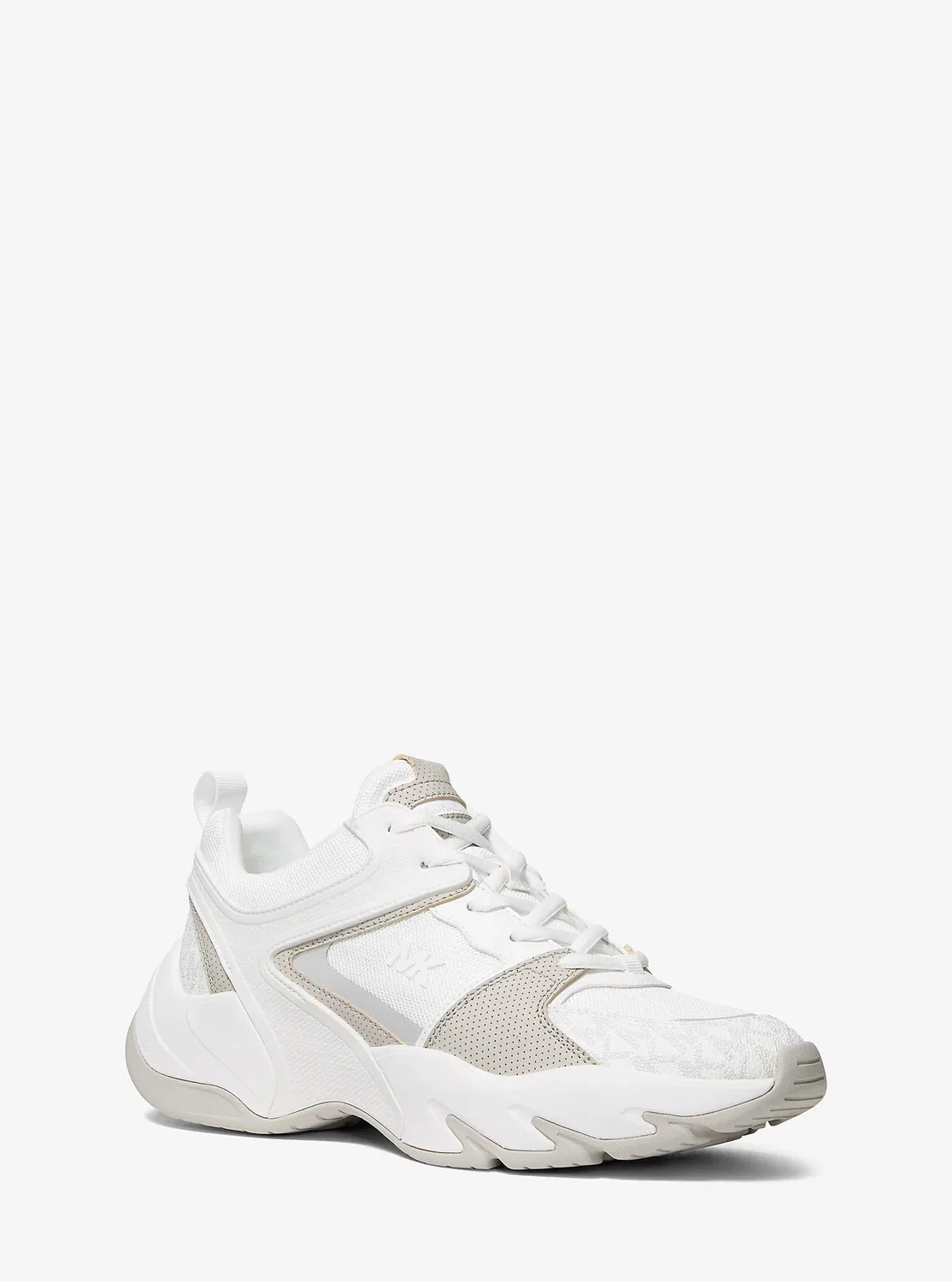 Chase Mixed-Media Trainer Michael Kors, яркий белый