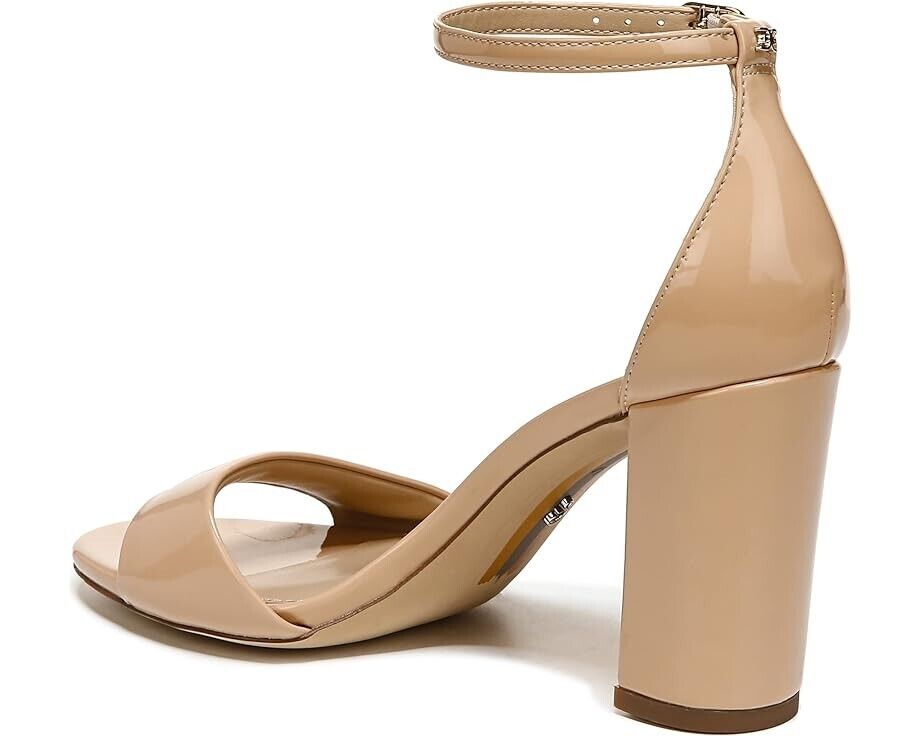 Сандалии Sam Edelman Robyn Женские 9 Бежевые Кожаные С ремешком на щиколотке На квадратном каблуке KHD549 — фото 3