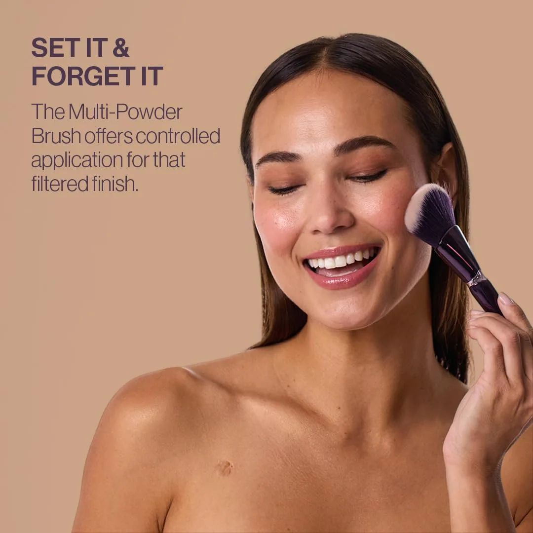 Кисть для макияжа Anisa Beauty Multi-Powder Brush Large для пудры, румян, бронзера и тональной основы, мягкие веганские волокна — фото 2