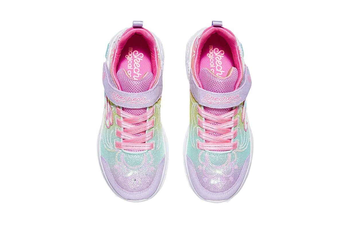 Кроссовки Skechers Girls Kids Lifestyle Shoes Kids Low-top Pulse Magenta/Pulse Mint/Purple Rush, фиолетовый — фото 3
