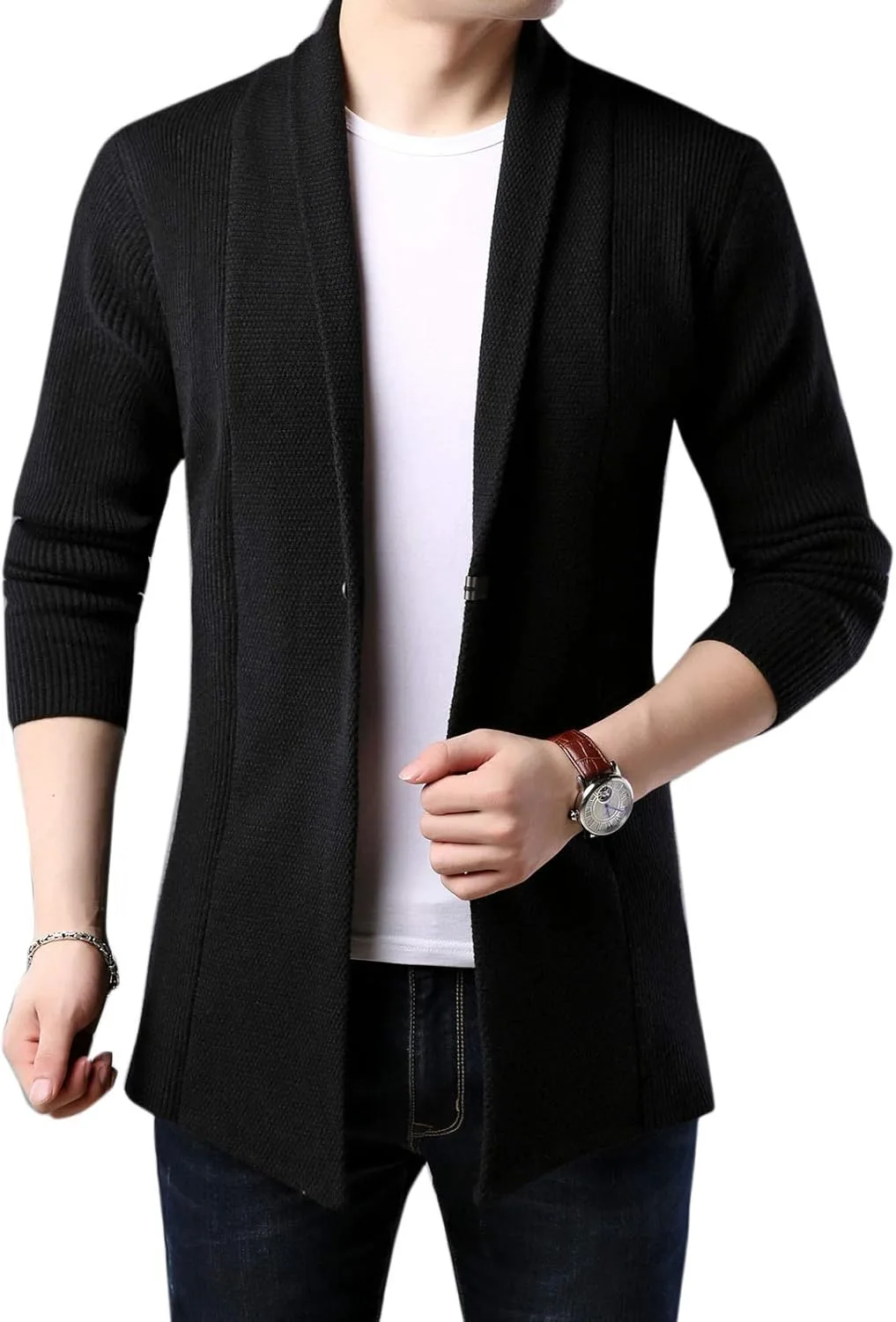 

Толстый кардиган Flygo с воротником-шалью