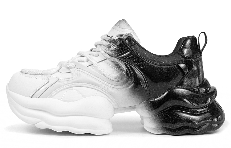 

TINMUU Легкие массивные кроссовки мид-топ для увеличения роста унисекс Crystal Twilight Black, цвет Crystal Twilight Black