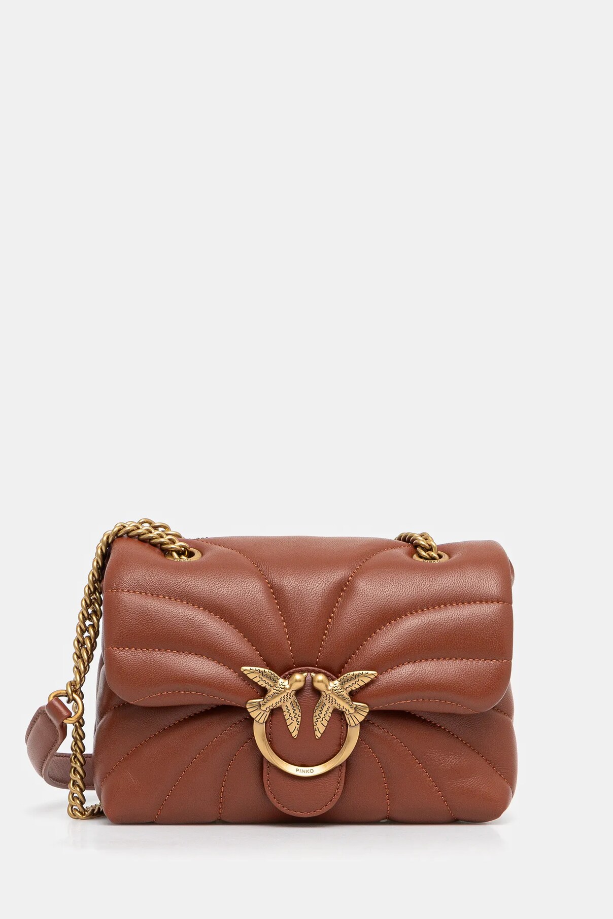 

Сумочка из кожи Pinko, оранжевый