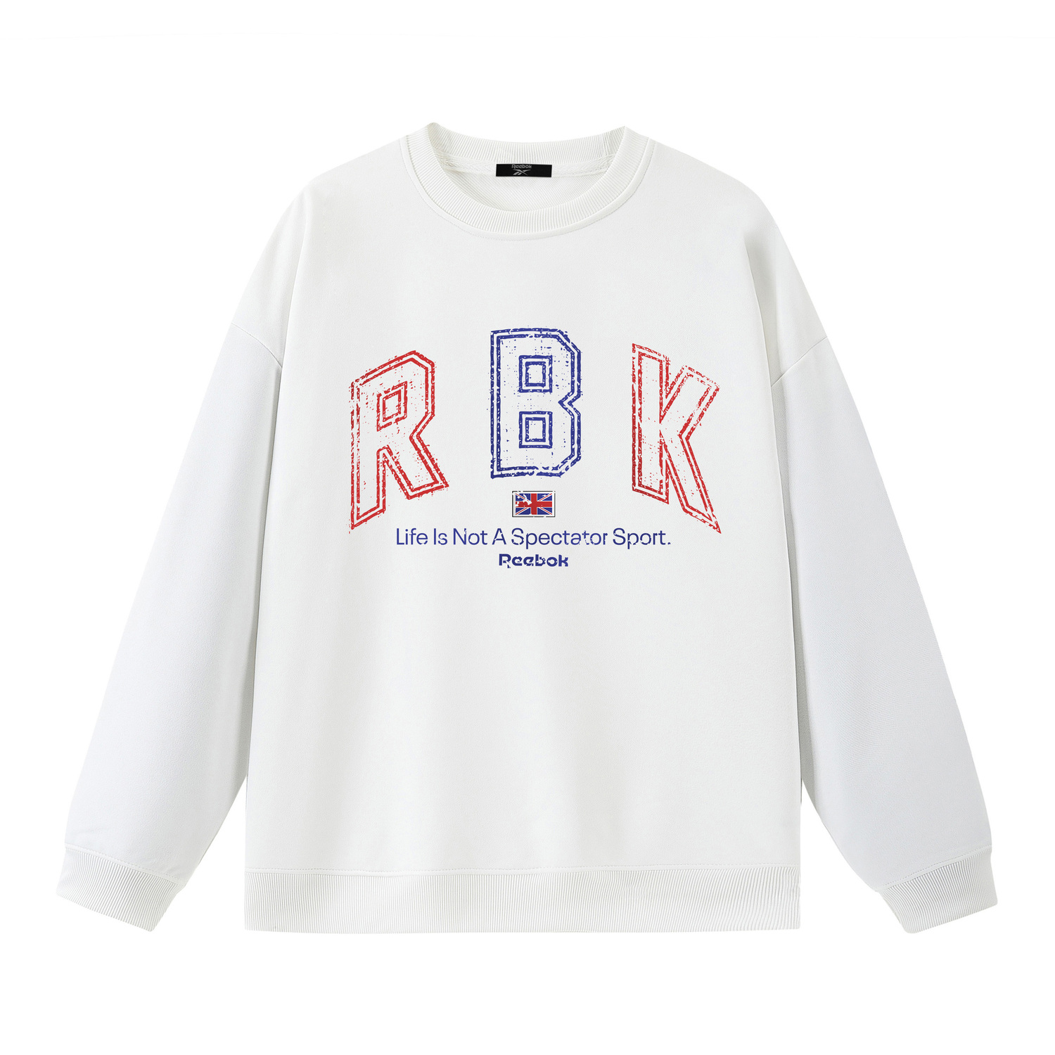 

Свитшот Unisex Crew Neck Moderate Heavyweight Reebok, белый[fleece-lined]