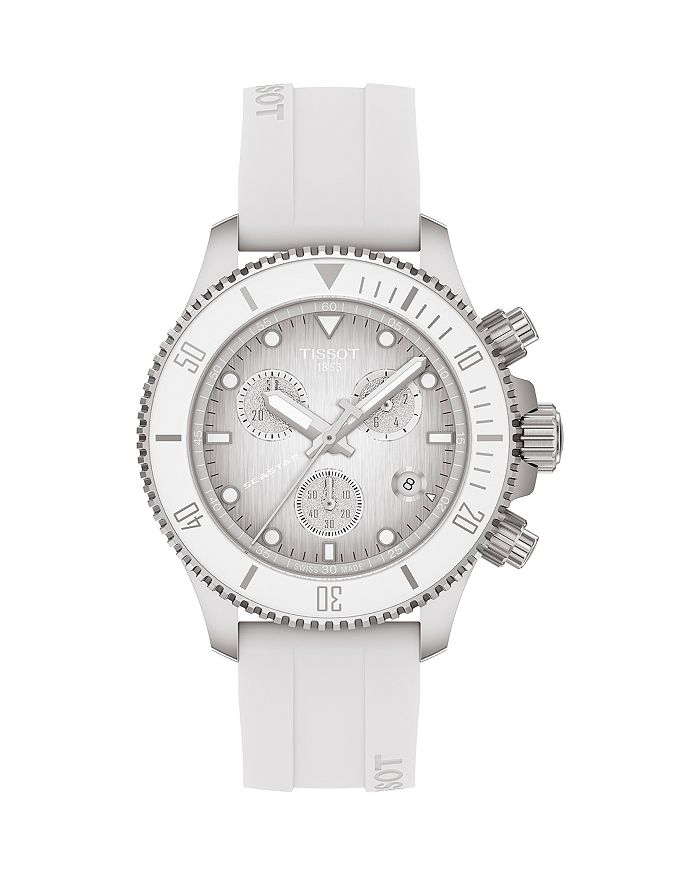 

Seastar 1000 Chronograph, 38 мм Tissot, белый