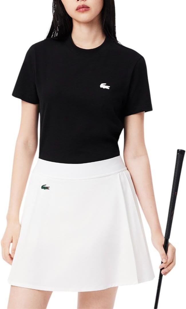 

Женская спортивная футболка Lacoste Sport Ultra Dry Technical Cotton, Black, Черный, Женская спортивная футболка Lacoste Sport Ultra Dry Technical Cotton, Black