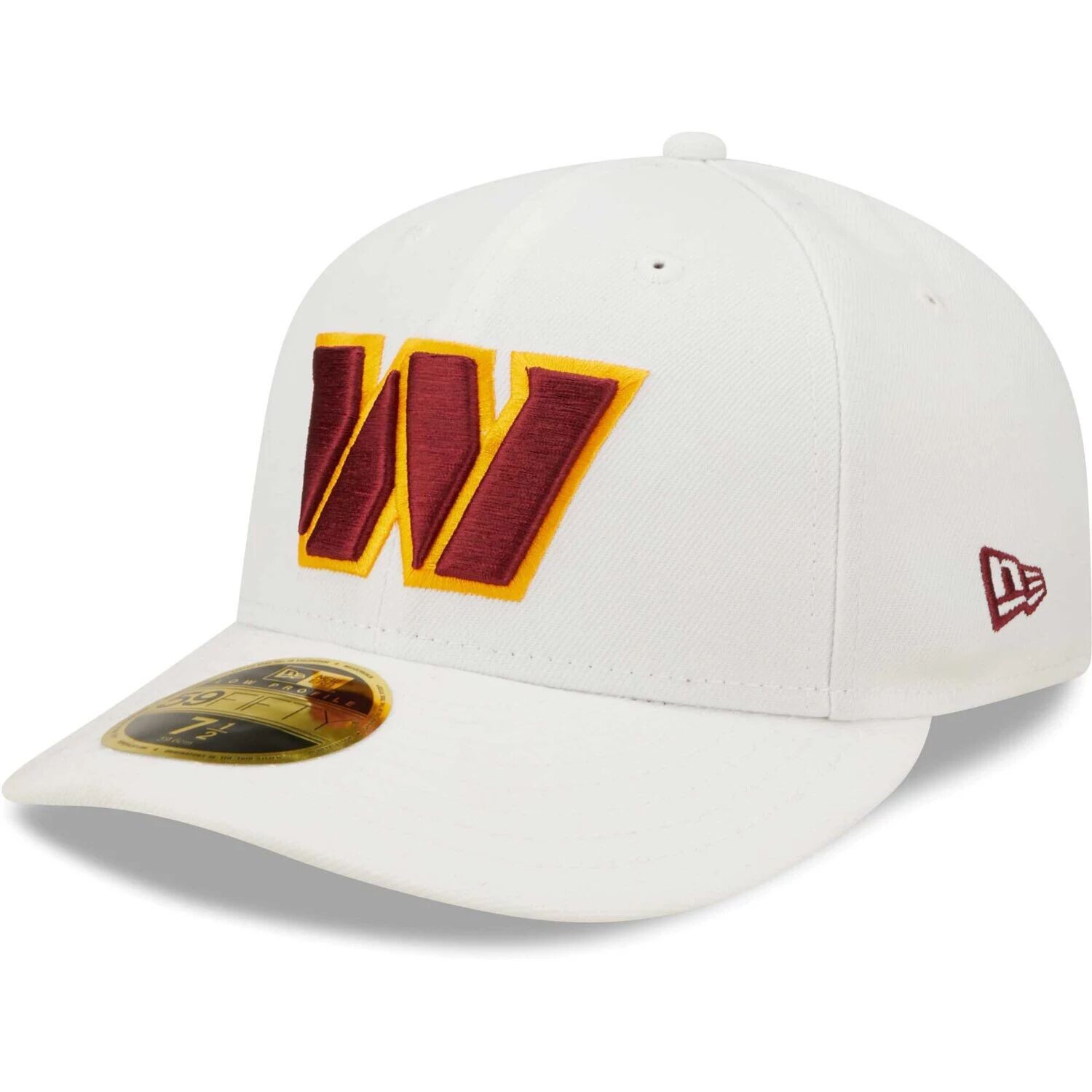 

Мужская облегающая шляпа New Era White Washington Commanders Omaha Low Profile 59FIFTY