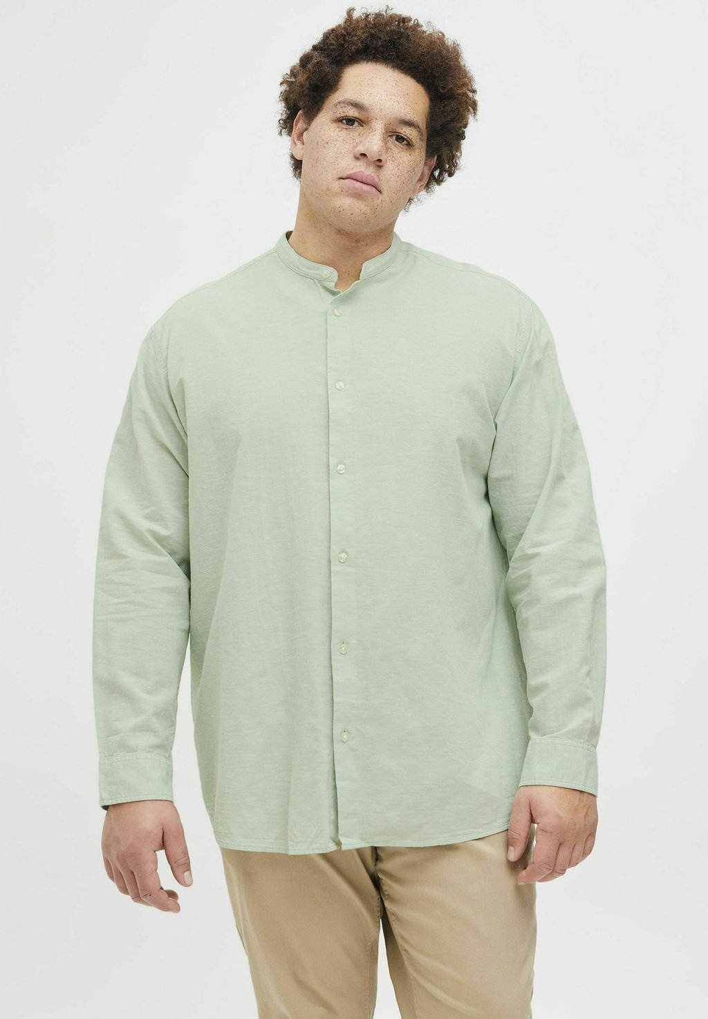 

Рубашка JJEBREEZE BAND SHIRT Jack & Jones, светло-зеленый