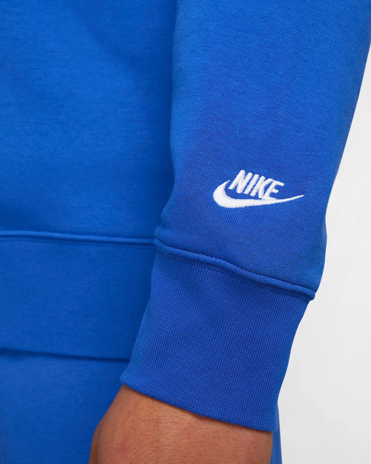 Мужское флисовое поло Nike Club, Game Royal/Game Royal/White — фото 4