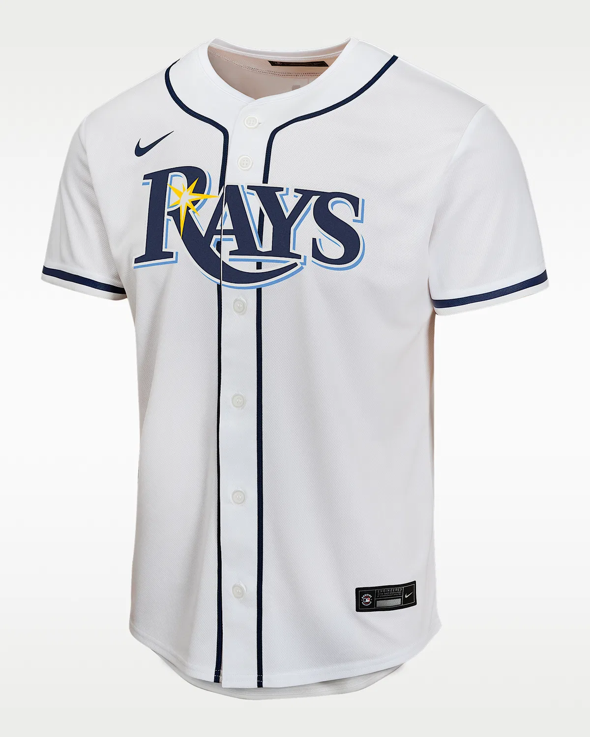 Детская игровая майка Nike MLB Junior Caminero Tampa Bay Rays, White
