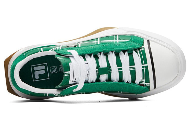 Кеды (WMNS) Fila Fusion Canvas Shoes 'Amazon Green', зеленый — фото 4