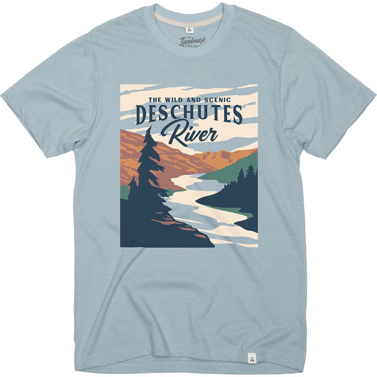 

Футболка с коротким рукавом Deschutes river Landmark Project, цвет chambray