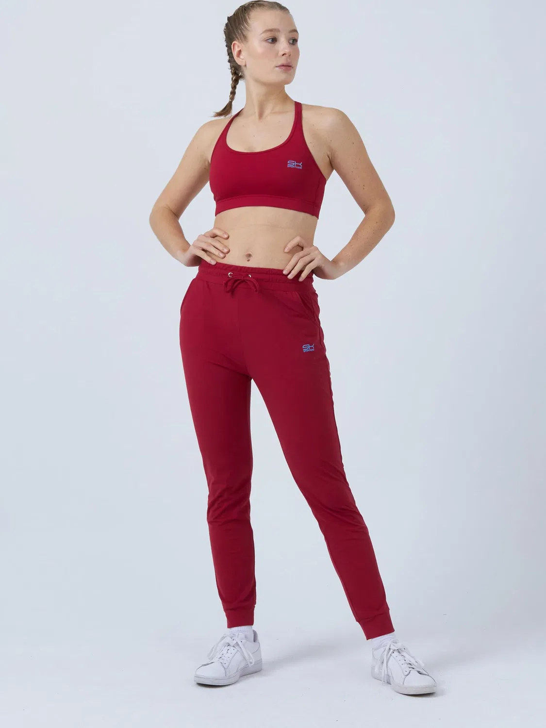 Спортивные брюки Sportkind Regular Workout Pants Jogging Pants в цвете Бордо