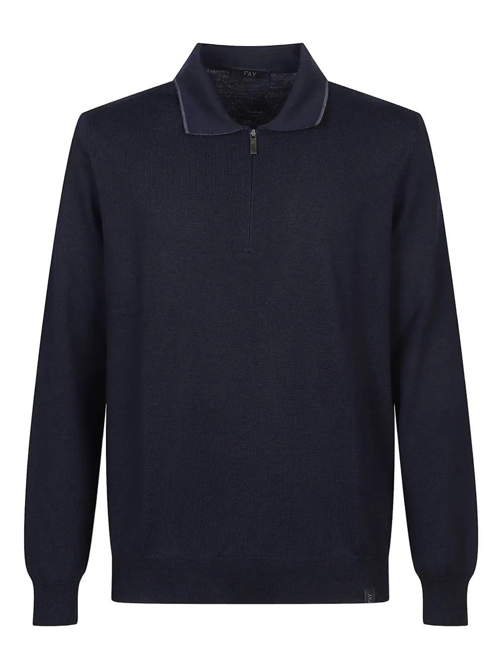 

Поло на молнии Fay, синий