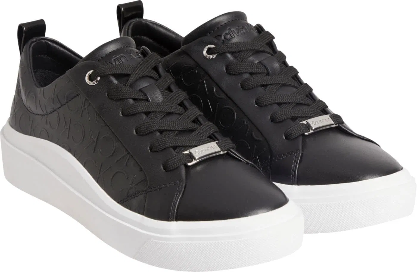 Женские кроссовки Calvin Klein HW0HW01328 с завышенной подошвой и шнуровкой Cupsole Wave, Bax — фото 2