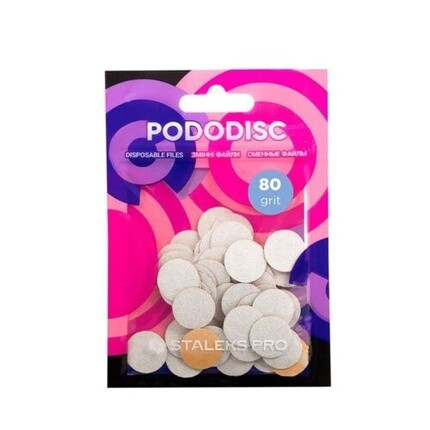 

Сменные колодки Pododisc Pro S 80 с зернистостью, белые, Staleks