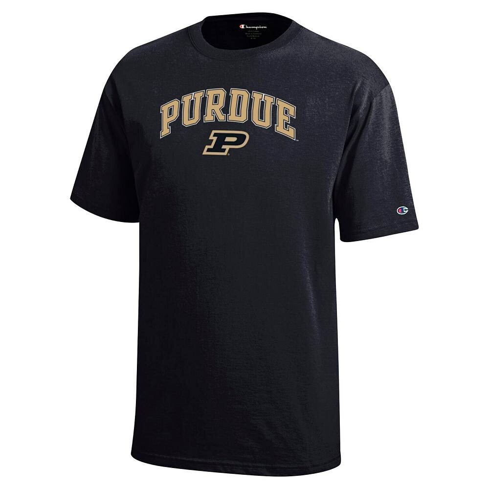 Черная футболка с логотипом Youth Champion Purdue Boilermakers Arch Over, цвет Prd Black — фото 3