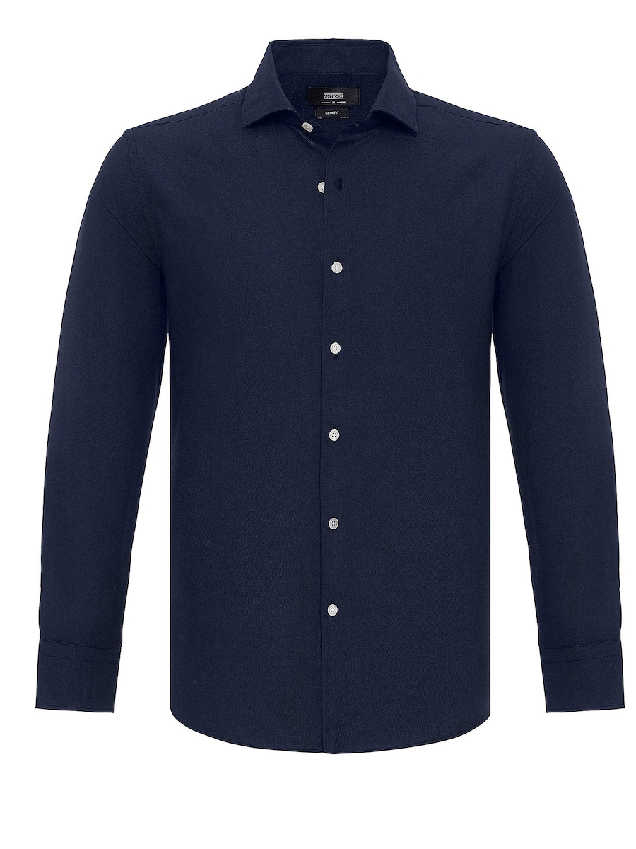

Рубашка на пуговицах классического кроя Antioch, темно-синий