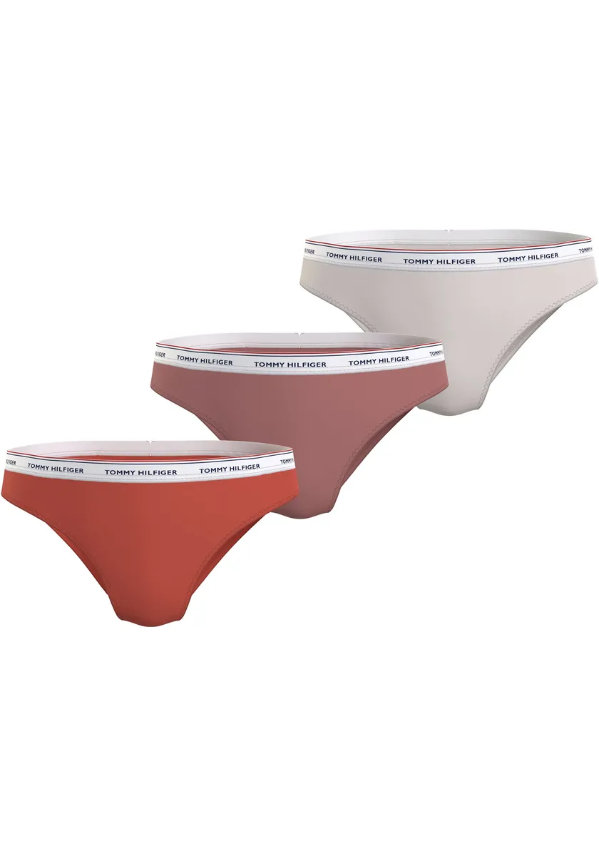 

Трусики бикини Tommy Hilfiger Underwear "3 PACK BIKINI (EXT SIZES)" (3 шт. в упаковке), с поясом с логотипом Tommy Hilfiger, коралловый