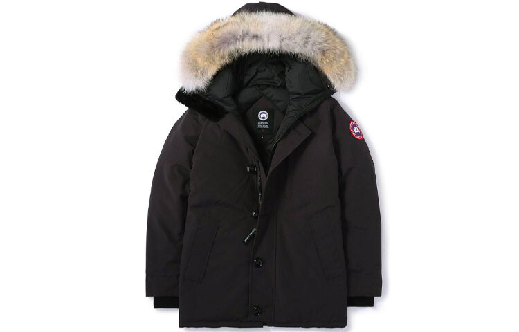 

Женский пуховик Canada Goose, темно-синий