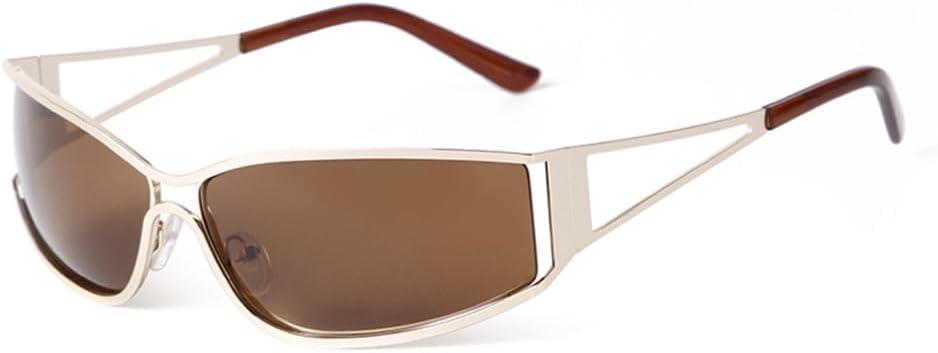 

Ретро металлические прямоугольные солнцезащитные очки для женщин и мужчин, футуристические солнцезащитные очки в узкой оправе, женские солнцезащитные очки UV400 VFDHN, C2