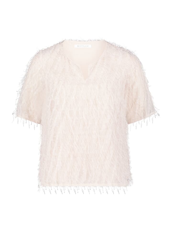 

Блуза BETTY & CO Schlupfbluse kurzarm, серый