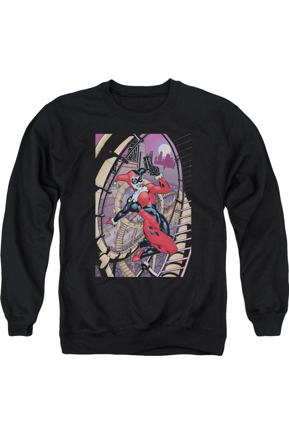 

Толстовка Batman Harley First Adult с круглым вырезом Gildan, черный
