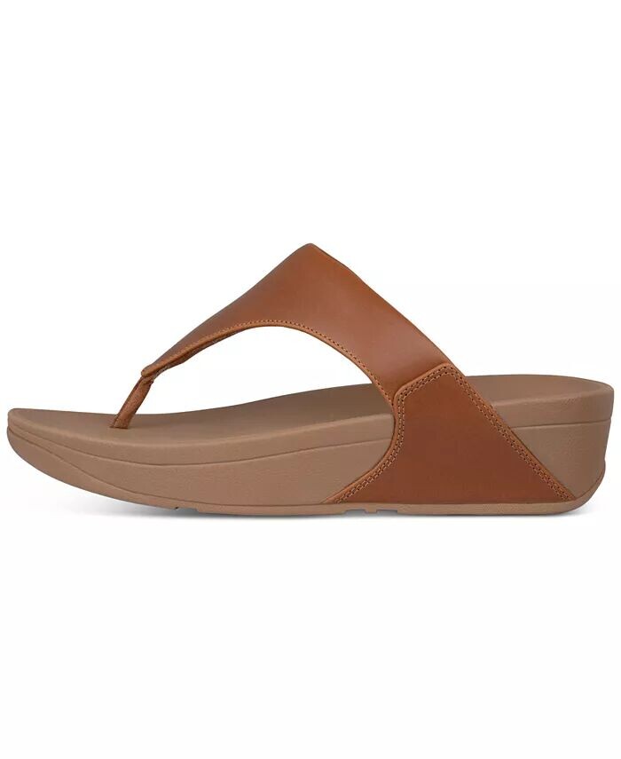 Женские кожаные сандалии Lulu с ремешками на носке FitFlop, бежевый — фото 2