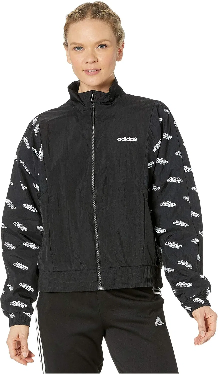 Женская ветровка adidas, Black/White