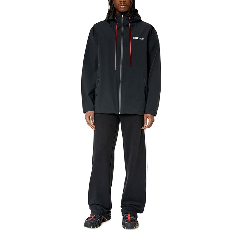 DIESEL Спортивная куртка мужская черная, Black — фото 4