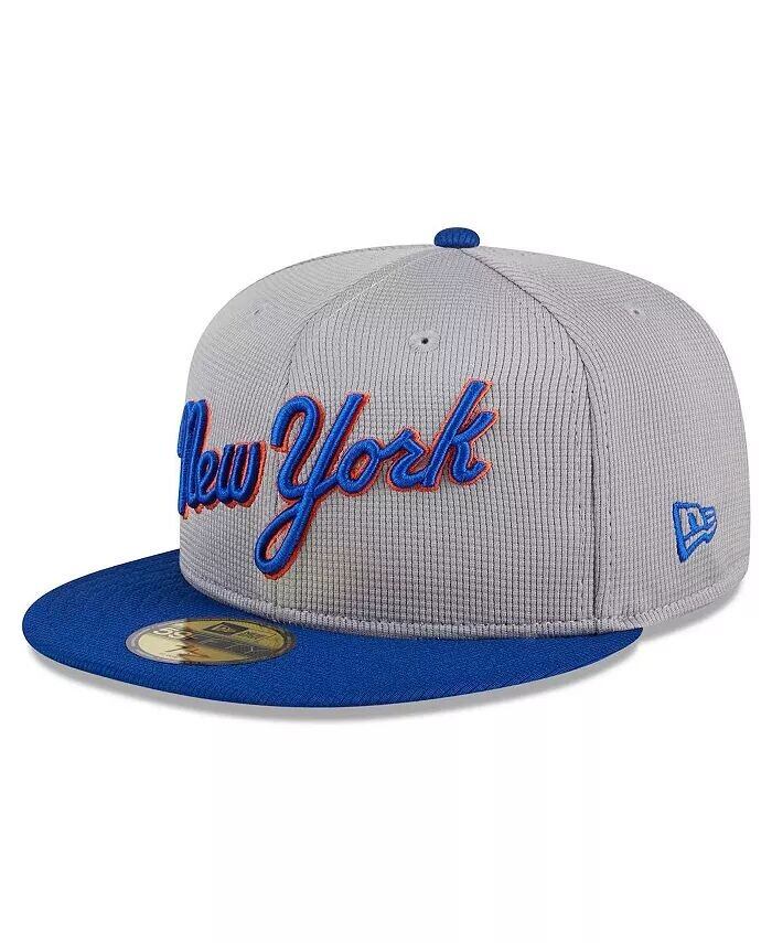 

Мужская серая приталенная кепка New York Mets 2024 Batting Practice 59FIFTY New Era, серый
