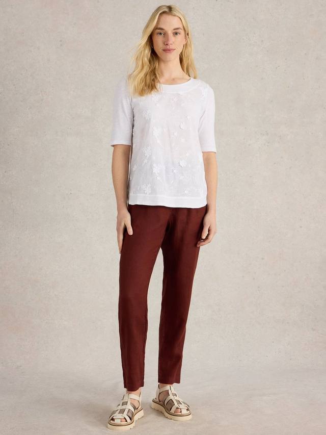 

Топ из органического хлопка Broderie от Weaver White Stuff