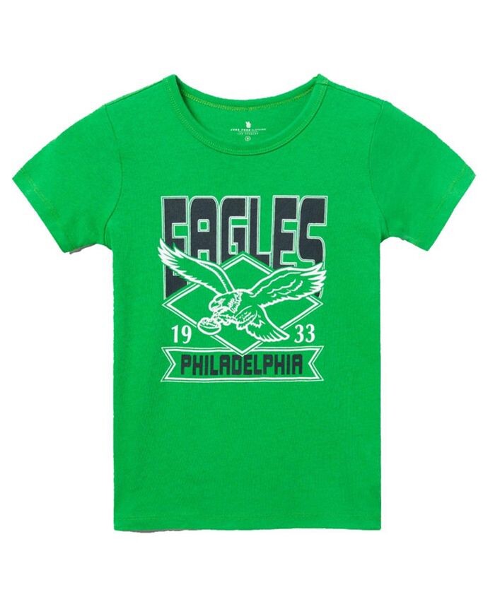 

Футболка унисекс NFL Philadelphia Eagles Overtime — Little Kid, Big Kid Junk Food Clothing, зеленый