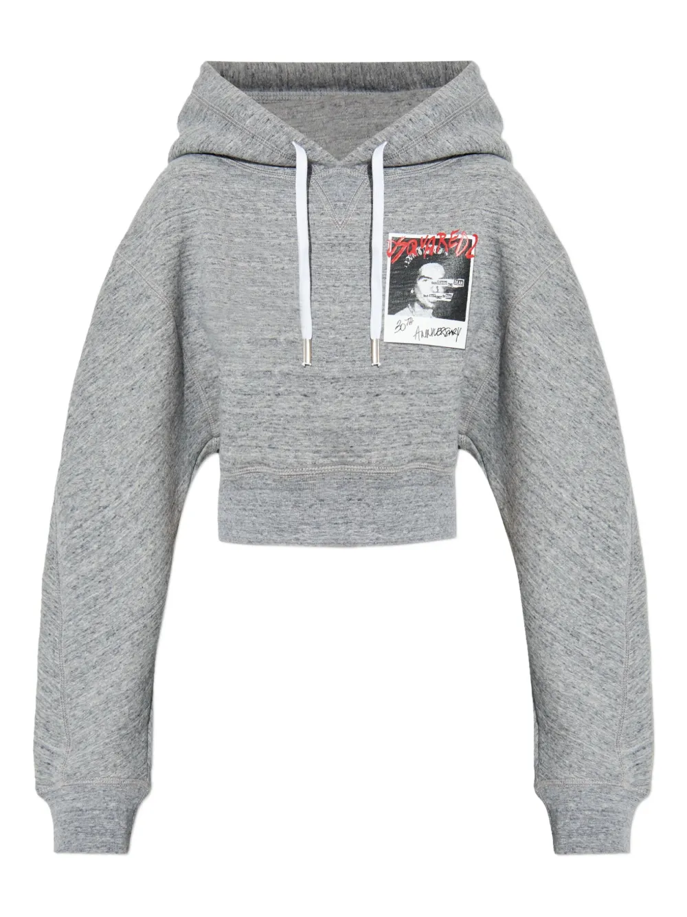 

Худи с графичным принтом DSQUARED2, серый