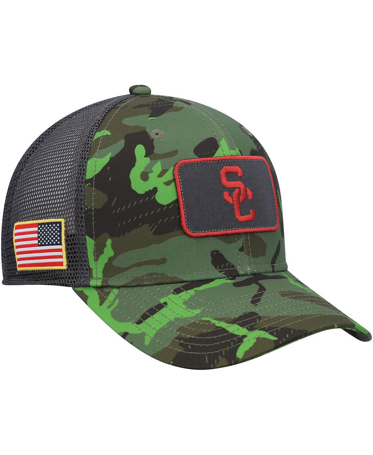 

Мужская камуфляжная черная кепка Usc Trojans Classic99 Veterans Day Trucker Snapback Nike